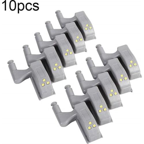 10pcs Under Cabinet LED Lights Cabinet Hinge Sensor Lights For Kitchen Living Room Bedroom Wardrobe Closet Cupboard Door Lamp