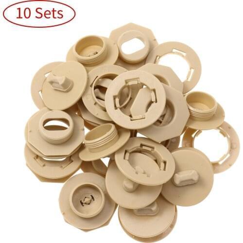 10 Set Plastic Fixing Buttons Car Floor Mat Fastener Clips Anti-Slip Holder Buckle Double Layer Floor Mat Retainer Car Accessory