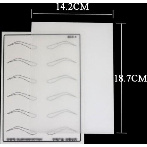 10pcs New Beginner Silicone Tattoo Practice Skin Silicone Tattoo Eyebrow Lip Tool Permanente Make-Up Wenkbrauw Lippen Huid Sheet