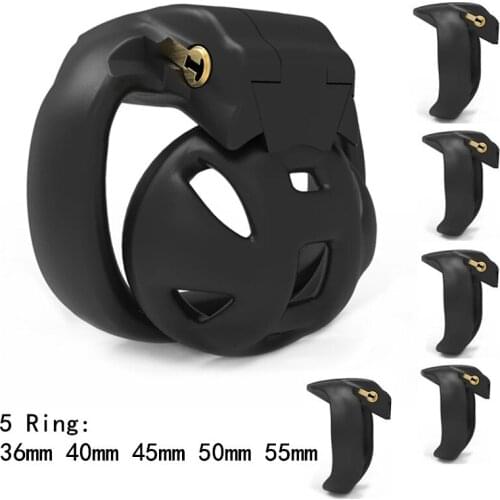 2021 HT-V4 MAMBA Chastity Cage Set Lightweight Custom Curved Cobra Male Chastity Device Penis Cock Ring Trainer Sex Toys for Men