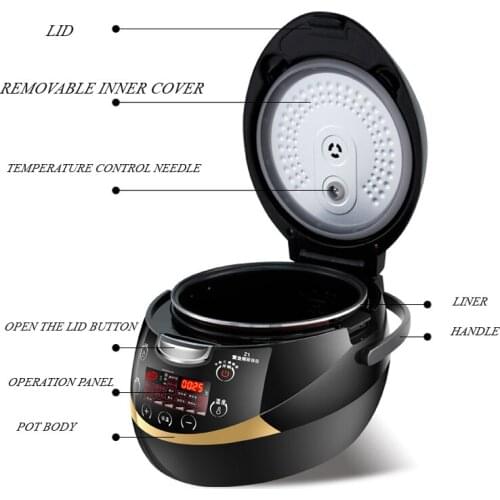 Milk tea shop Pearls machine Bubble tea pearl Cooking pot Sago cooker making machine Non-stick pan 5L large capacity 900W