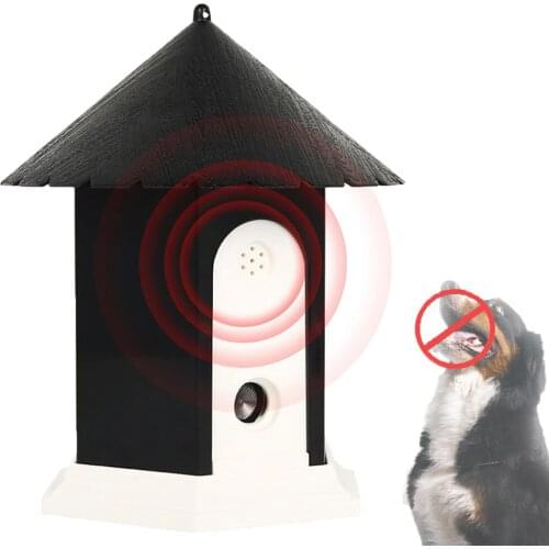 Automatic Detection Anti Barking Stop Bark Ultrasonic Pet Dog Waterproof Dog Repellent Device Ultrasound Dog Training Equipment