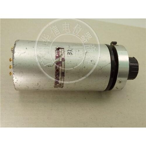 Used Sakae S46HD-10 3K 10 ring multi-turn wirewound potentiometer with switch SWI B2 cap