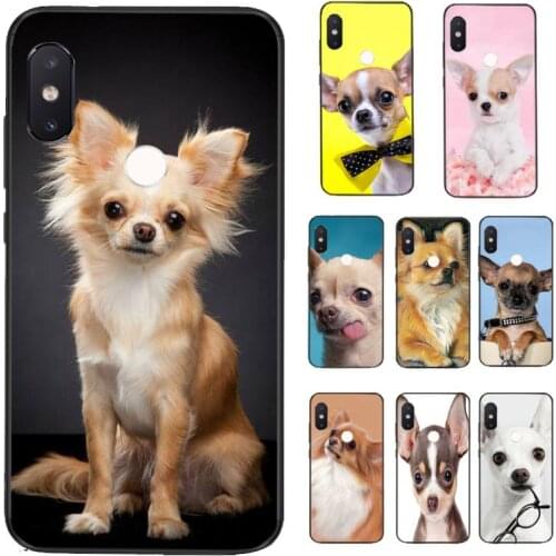 FHNBLJ Chihuahua Dog Black TPU Soft Phone Case for Xiaomi Redmi 5 5Plus 6 6A 4X 7 7A 8 8A 9 Note 5 5A 6 7 8 8Pro 8T 9