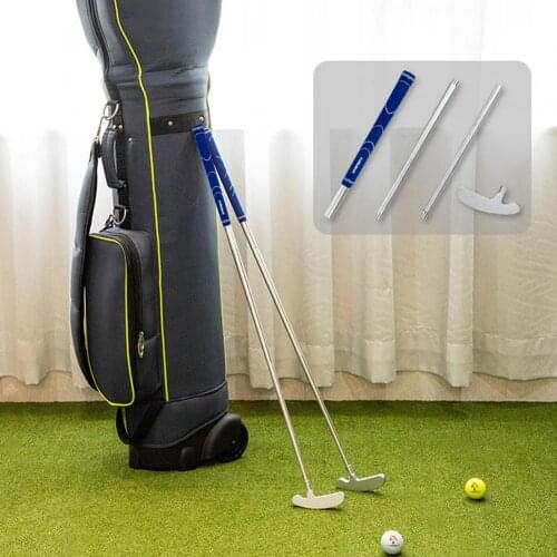 Universal Golf Putter Club Detachable Putter Aluminum Alloy Right Handed 3 Section Practice Club For Outdoor Sports