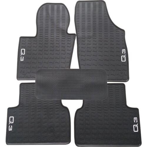 Special Rubber Car Floor Mats for AUDI A1 Q3 2011-2017 Year Durable Waterproof Latex Carpets for A1 Q3