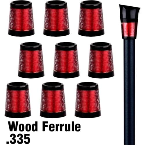 New Custom Red Wood Ferrules Size .335 Golf Ferrules for Driver and Fairway Wood