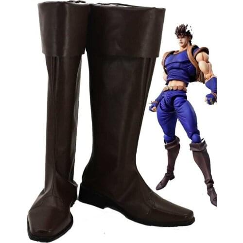 JOJOS BIZARRE ADVENTURE 1 Jonathan Joestar JoJo Cosplay Shoes Brown Boots Custom Made