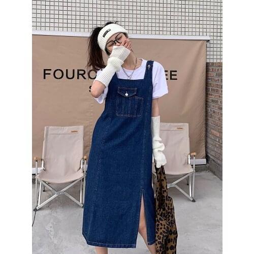 Pengpious Fashion Denim Dresses