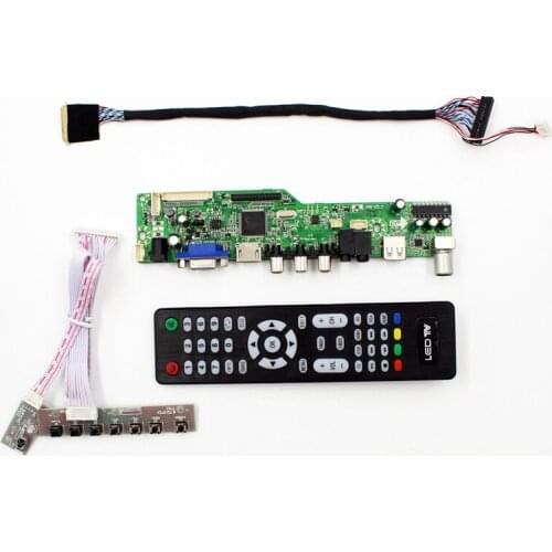M6V5 LCD TV controller board support TV AV VGA Audio USB HDMI for 17.3 inch lvds lcd panel 1600x900 N173FGE-L23 LP173WD1-TLN2