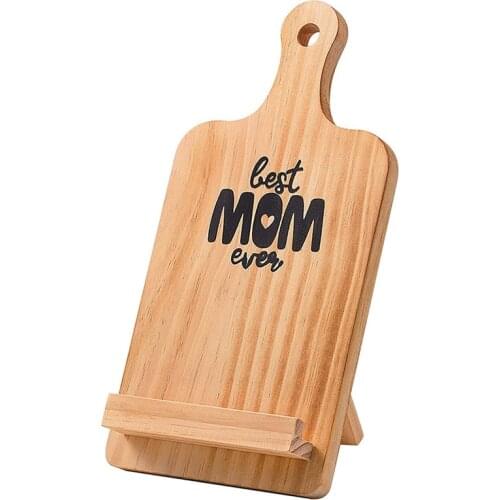 Gifts for Mom Birthday Mothers Day Gifts for Women,Wooden Cutting Board Recipe Cookbook for iPad Tablet Stand Holder