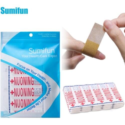 50pcs First Aid Bandage Band Aid Wound Dressings Sterile Hemostasis Stickers Heel Cushion Adhesive Medical Plaster Pad C1986