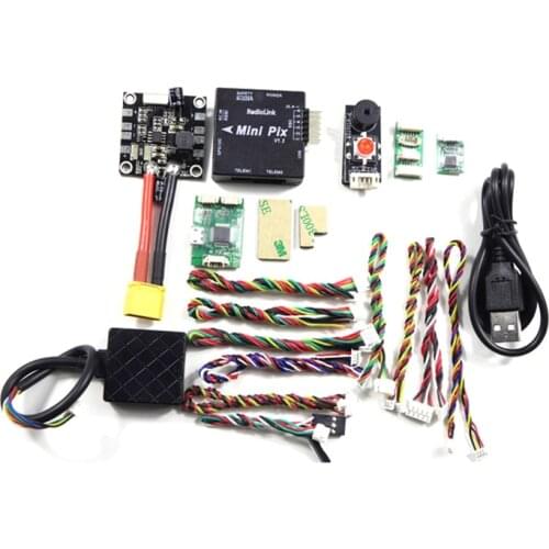 Radiolink Mini PIX MPU6500 Flight Control TS100 Mini M8N GPS Module Power Module for RC Multirotor Drone FPV Racing Airplane