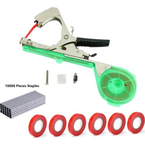 Garden Tools Garter Plants Plant Branch Hand Tying Machine Packing Vegetable Stem Strapping Tapetool Tapener with Tape and Nails