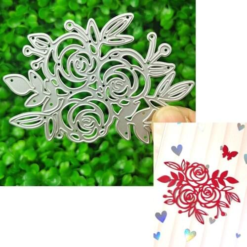Metal cutting die suitable for Christmas DIY scrapbook photo album greeting card 3D creative leaf flower template 2021 NEW