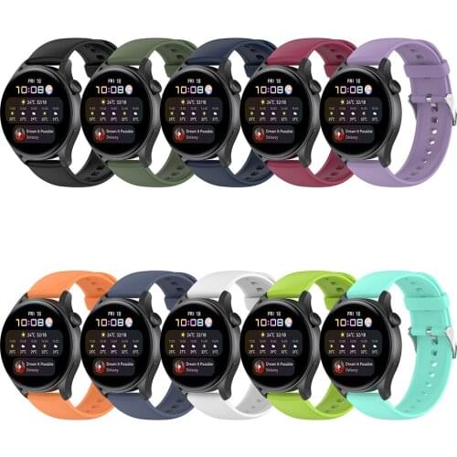 Silicone Strap For Huawei Watch 3 / 3 Pro Smartwatch Replacement 22mm Official Style Watchband Wristband Bracelet Accessories