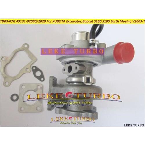 Turbocharger TD03-7G 49131-02090 49131-02020 49131-02010 Turbo For KUBOTA Earth Moving Excavator For Bobcat S160 S185 V2003-T