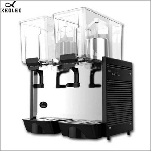XEOLEO Double tank Juice Dispenser 2*15L Commercial Cold Drink machine Beverage Dispenser Mix type Cold Drink dispenser 220V