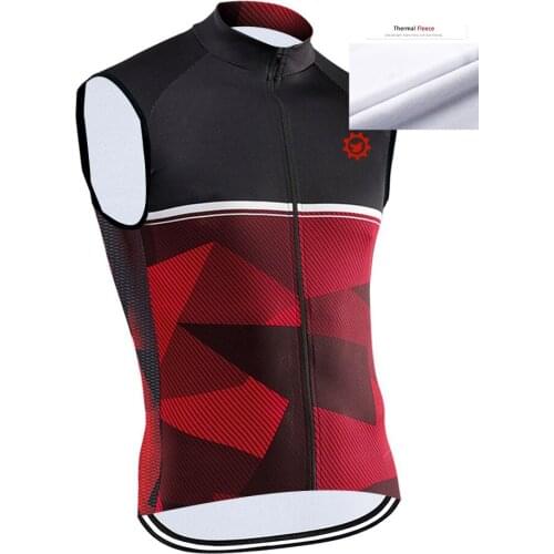 2020 Winter Sleeveless Vest Men Thermal Fleece Cycling Vest Bicycle Cycling Warm MTB Bike Clothing Sport Clothes Quick Dry
