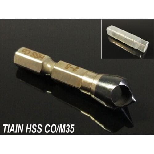 1Pc 2-5MM COUNTERSINK Drill Bit TIAIN CO/M35 Stainless Steel Cobalt Deburring Broca Metal Drill Chamfering Power Tool Sets
