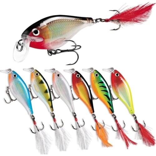 1PCS High Quality Minnow Fishing Lures 80mm/12g Crankbait Fishing Wobblers Hard Bait 3D Eyes Artificial Bait Jig Fishing tackle
