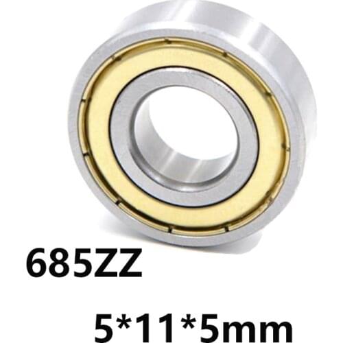 10pcs/lot 685ZZ Deep Groove Ball Miniature Mini Bearings 685ZZ 685-ZZ 5*11*5mm 5*11*5 Bearing Steel Material