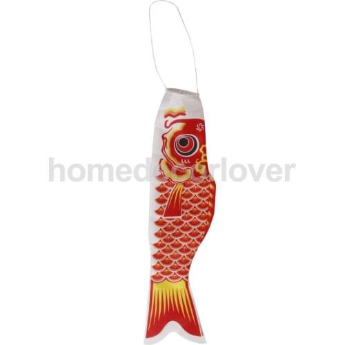 150cm Japanese Windsock Carp Flag Koi Nobori Sailfish Fish Wind Streamer Red