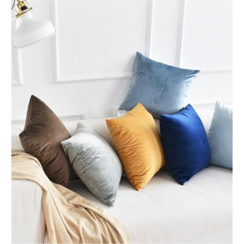 30x50/45/50/55cm simple modern velvet solid color cushion cover sofa pillowcase decorative pillow cover