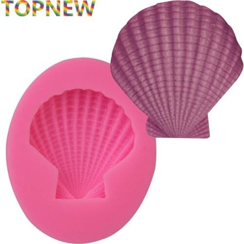 3D Scallop DIY Shell Shaped Silicone Fondant Cake Soap Mold Cupcake Jelly Candy Chocolate Decoration Baking Tool