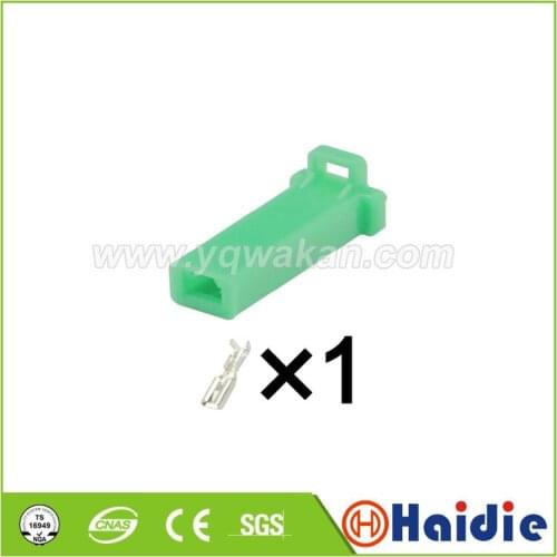 5sets 1pin Female electric wiring harness plug unsealed connector with terminals
