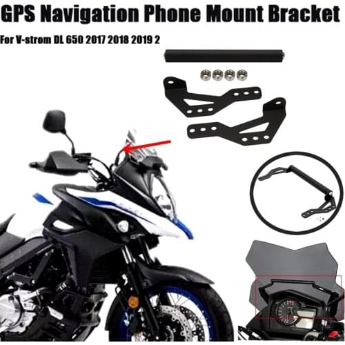 For Suzuki V-Strom DL 650 2017 2018 2019 2020 Motorcycle Aluminum GPS Navigation Phone Mount Bracket Accessories