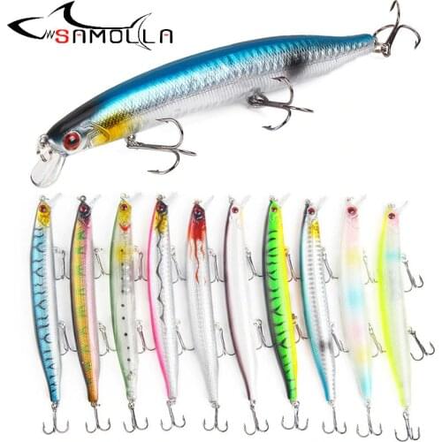 Minnow Bait Fishing Lure Weights 19.1g/13.5cm Mino 0.5-1.5m Floating Trolling Lure Isca Artificial Wobbler Articulos De Pesca