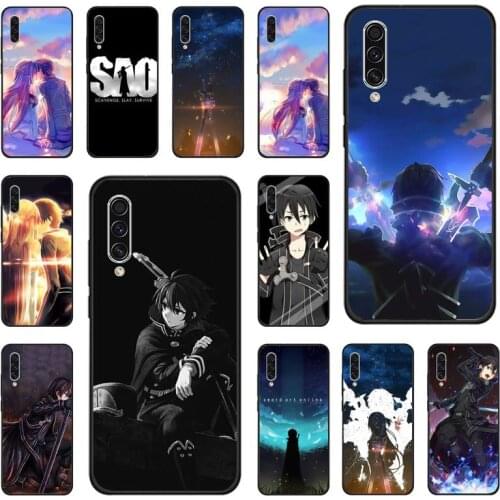 Anime Sword Art Online SAO Phone Case For Samsung galaxy S note 7 8 9 10 20 fe edge A 6 10 20 30 50 51 70 lite plus Funda