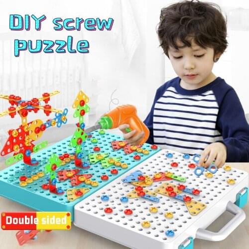 Childrens Screwing, Electric Drill Toolbox, Hands-on Assembly, Disassembly And Assembly Toys Boys Puzzle Puzzle Puzzle Toys