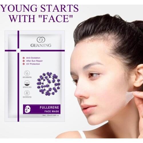 Fullerene moisturizing Film face masks korea cosmetic acne beauty fabric mask face care wrinkle facial masks for the face 10pcs