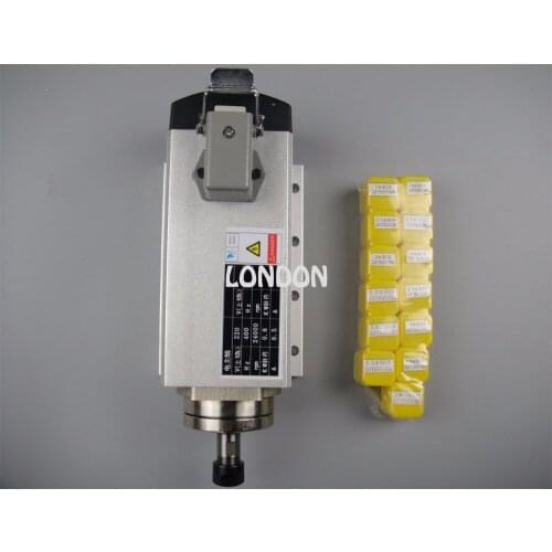 CNC spindle kit ER11 800w air cooling spindle motor +13 pieces ER11 collets