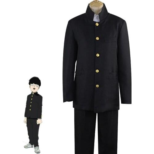 Anime Mob Psycho 100 Cosplay Costume Kageyama Shigeo Cosplay Costume Japanese School Uniforms Jacket Pants Halloween Custom Made