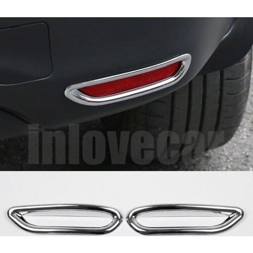 Car Styling Rear Fog Light Cover For Nissan Qashqai J11 2nd 2014 2015 2016 ABS Exterior Accessories High Quality 1 Pair