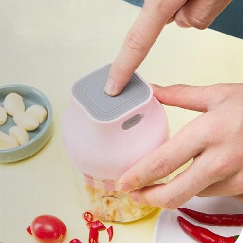 Kitchen Tools Multi-function Mini USB Wireless Electric Garlic Masher Mincer Vegetable Chili Meat Grinder Food Chopper 100/250ml