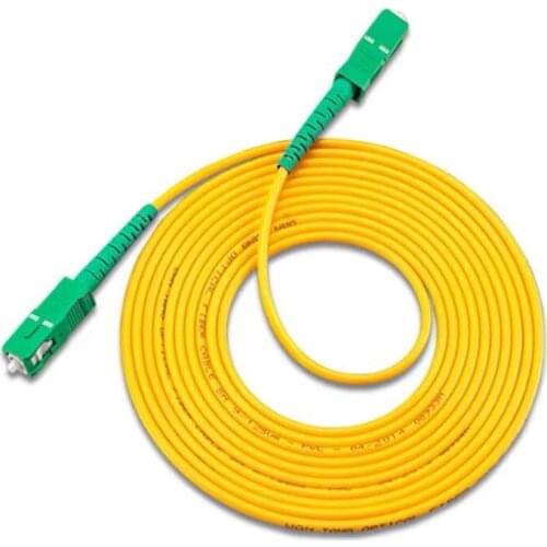 LSZH SC APC Simplex Singlemode fiber optic patch cord Cable 2.0mm 3.0mm Fiber Optic Patch Cord For CATV Network 10PCS/lot