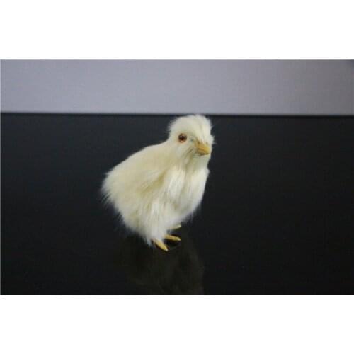 Mini simulation chicken toy polyethylene&furs small yellow chicken doll gift about 9cm 2549