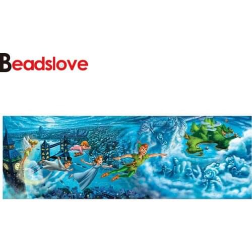 Cartoon kids world 5d diy diamond painting room decoration pictures round drill large size diamond embroidery