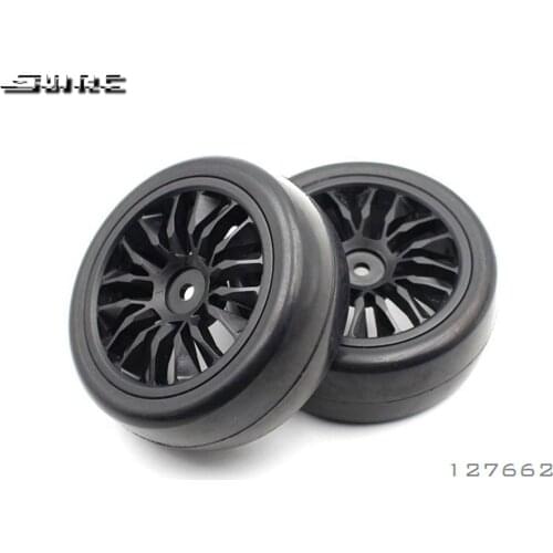SN-RC 127662-BK 1:10 RCAccessories SLICK TYRE SET(2)