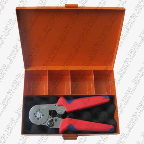 Hand terminal crimping tool sets/kits with crimper for cable bootlace ferrules metal box