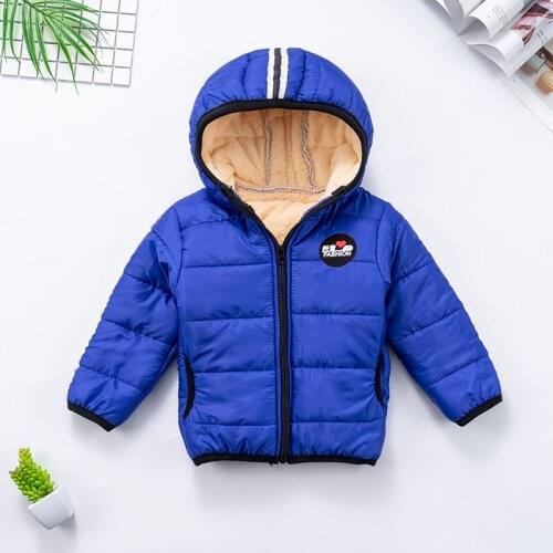 2018 New Thickening Plus Velvet Childrens Cotton Hooded Plus Velvet Plus Cotton Childrens Cotton Clothing Factory Direct