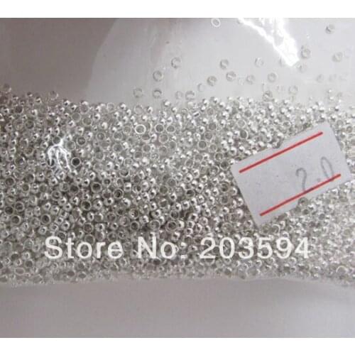 10000pcs Crimp End Beads -2mm Crimp End Beads Jewelry Findings Connector Components