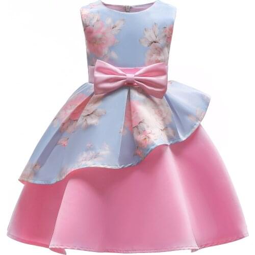 Pink New Kids Dresses for Girls Unicorn Party Dress 2019 Summer Dress Elegant Children Clothing Cosplay Evening Dresses Clothes