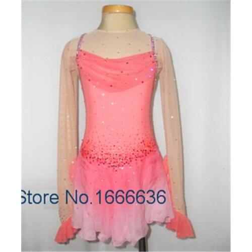 Custom Adult Figure Ice Skating Dresses With Spandex Graceful New Brand Figure Skating Dress For Competition DR2742