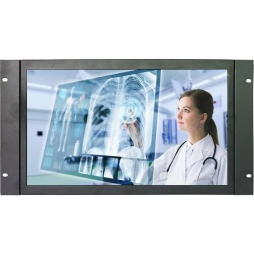 17.3 Inch Wide Touch Monitor Open Frame Industrial Touch Monitor 1920*1080 High Resolution Metal Touch Monitor with VGA/HDMI/USB