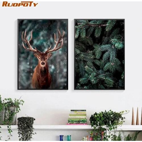 RUOPOTY Paints By Numbers Natural Landscape Oil Painting By Numbers Set Coloring By Numbers Canvas Painting Wall Art Gift